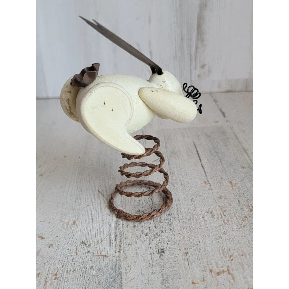 Easter rabbit mini tree topper rustic spring vintage Unique Home decor brown